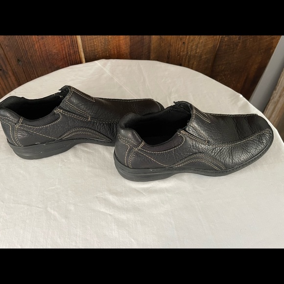 Clarks collections Black slip on mens size 9.5 loafer - Picture 6 of 8